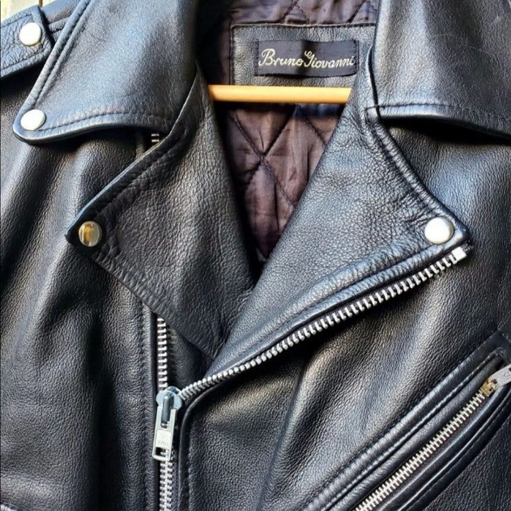 Vintage Leather Moto Jacket, size Men’s L/44.